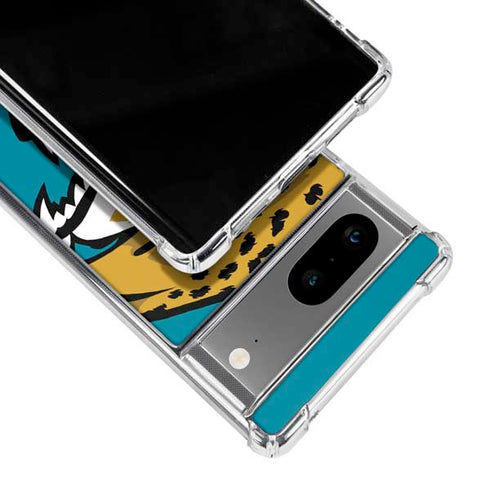 NFL Jacksonville Jaguars Large Logo Google Pixel 7a Clear Case